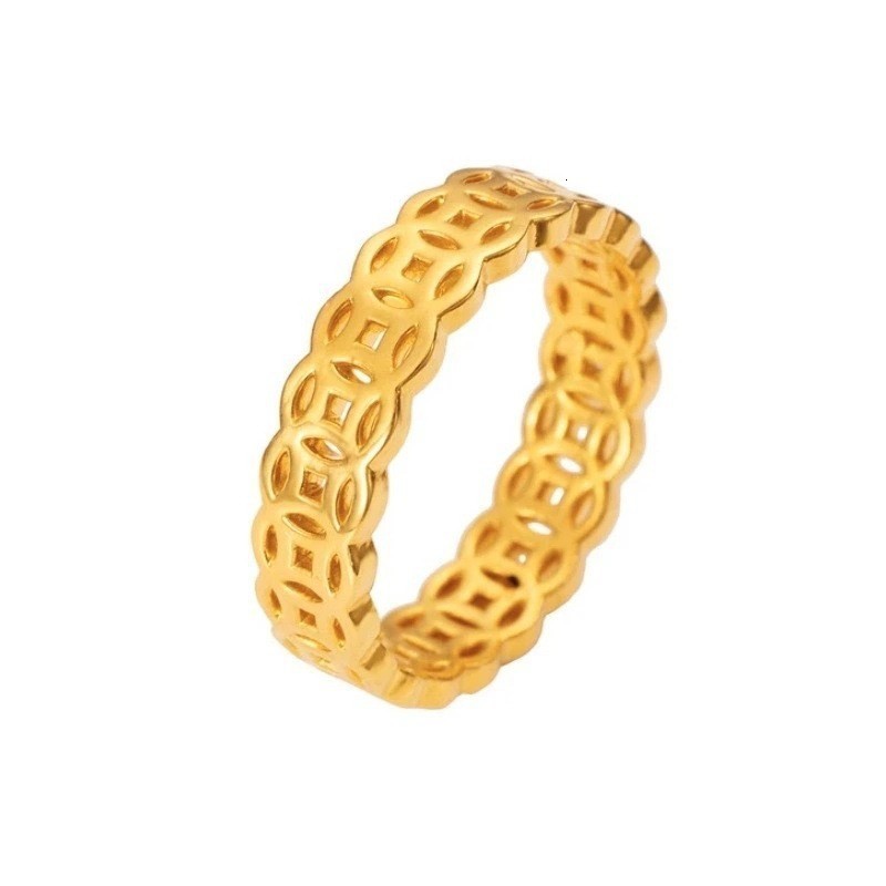Gold ring series colored gold non-molded collection Shuibe ring live broadcast 240805