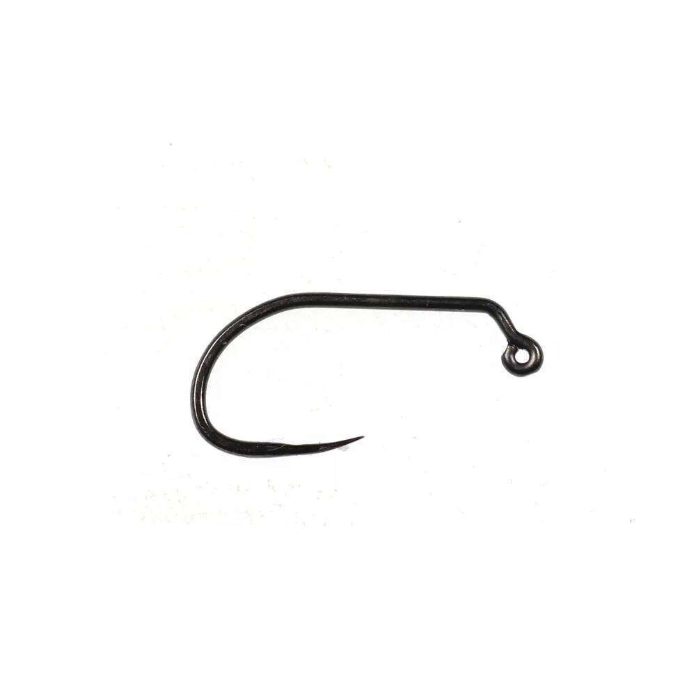 Bimoo 100PCS High Carbon Steel Barbless Jig Nymph Fly Tying Hook For Fast Sinking Wet Flies Nymphs Trout Baits Z260228