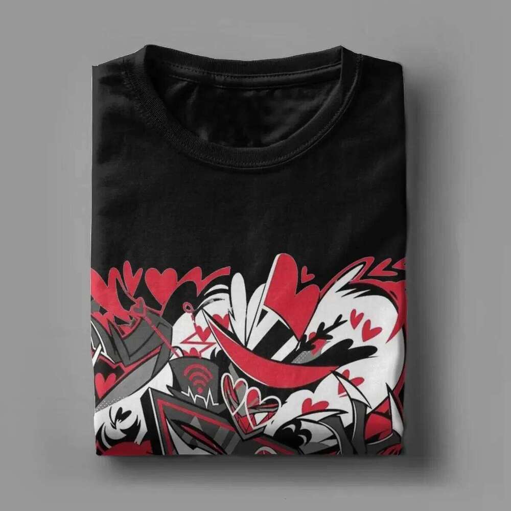 Hazbins Hotels Vox T-Shirt for Men Novelty Cotton Tees O Neck Short Sleeve T Shirt Gift Idea Clothing C260228