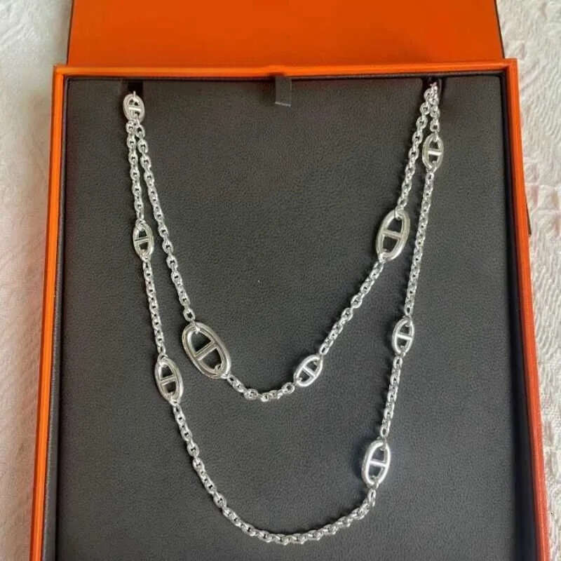 Pendant Necklaces womens Designer necklaces for luxurious Pendants jewelry fashion high-end S925 silver H Brand bag with full diamonds necklace