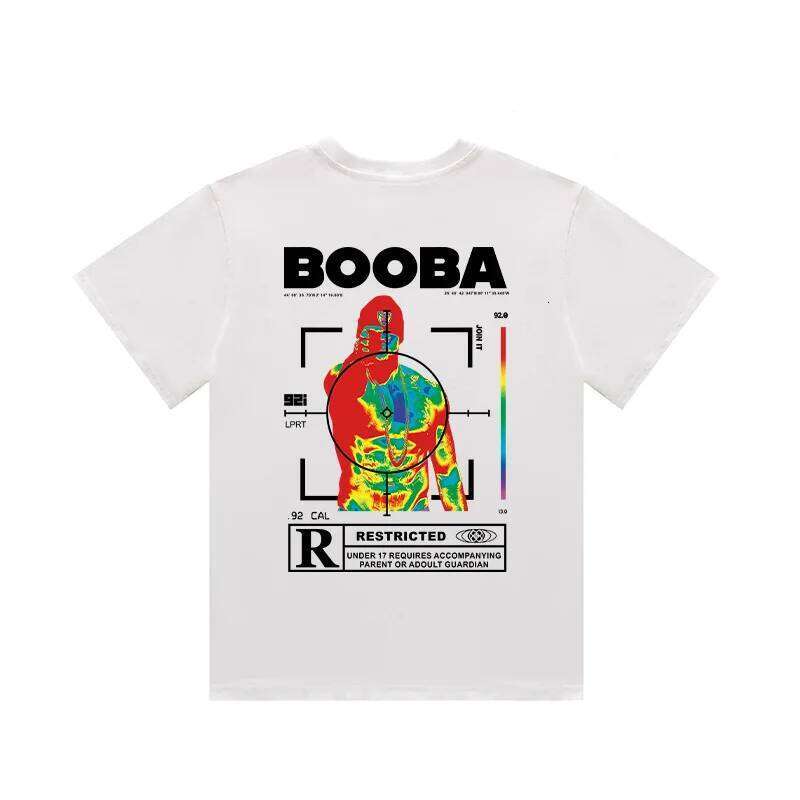 Vintage Men T-shirt Hip-hop T Shirt Fashion BOOBA Printed Short Sleeve Tops Harajuku Streetwear Oversized Tee Women Clothing C260228 - view 4