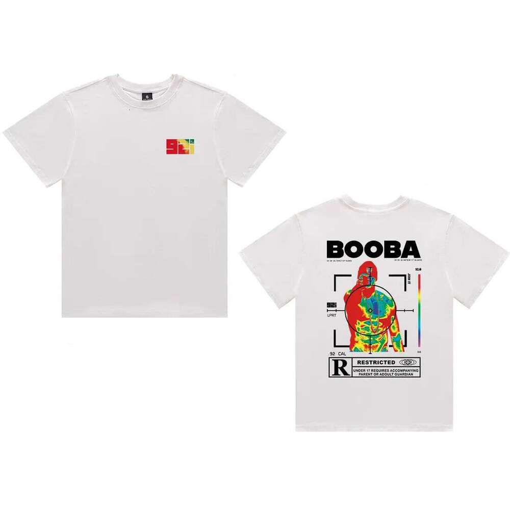 Vintage Men T-shirt Hip-hop T Shirt Fashion BOOBA Printed Short Sleeve Tops Harajuku Streetwear Oversized Tee Women Clothing C260228 - view 6