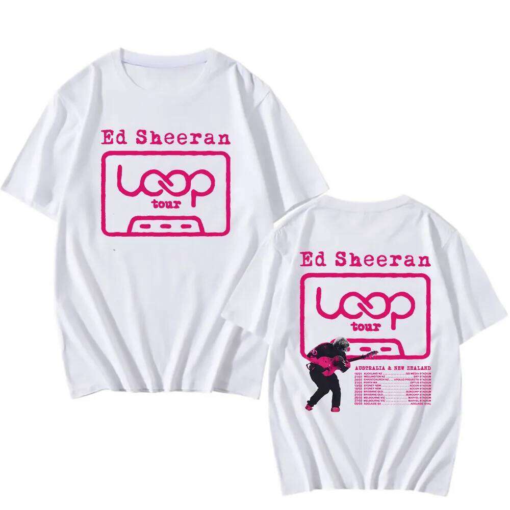 Ed Sheeran Loop Tour Tshirts Short Sleeve Cotton Fashion T-shirt Casual Loose Unisex Streetwear Men Women Clothing Graphic Tees C260228 - view 4