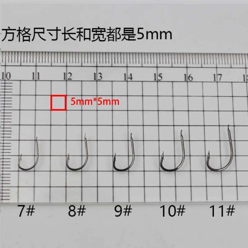 50PCS/100PCS/500PCS/1000PCS Fishing Hooks Small Hook Accessories Crooked Noeye for Tiny Fish ovner PESCA Z260228