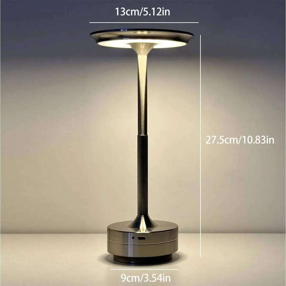 3 Color Table Lamp Golden Black Led Silver Dimming Rechargeable With Control Lamps Touch Usb Usbc For Bedroom Desk Bedside Z260227