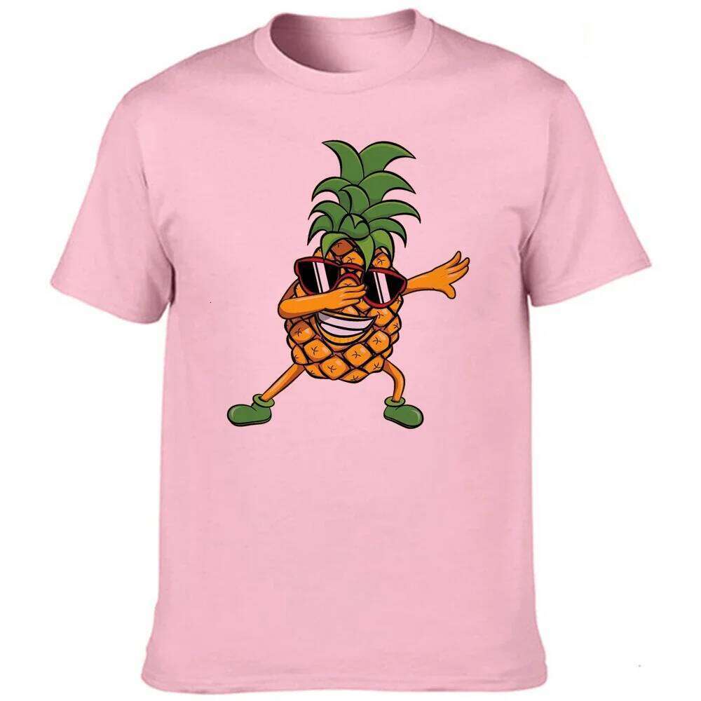 Men Clothes 2020 Pineapple Pizza Fruit Printed Funny Aesthetic Leisure Short Sleeve O-neck T Shirt Streetwear Graphic Tees C260228 - view 5