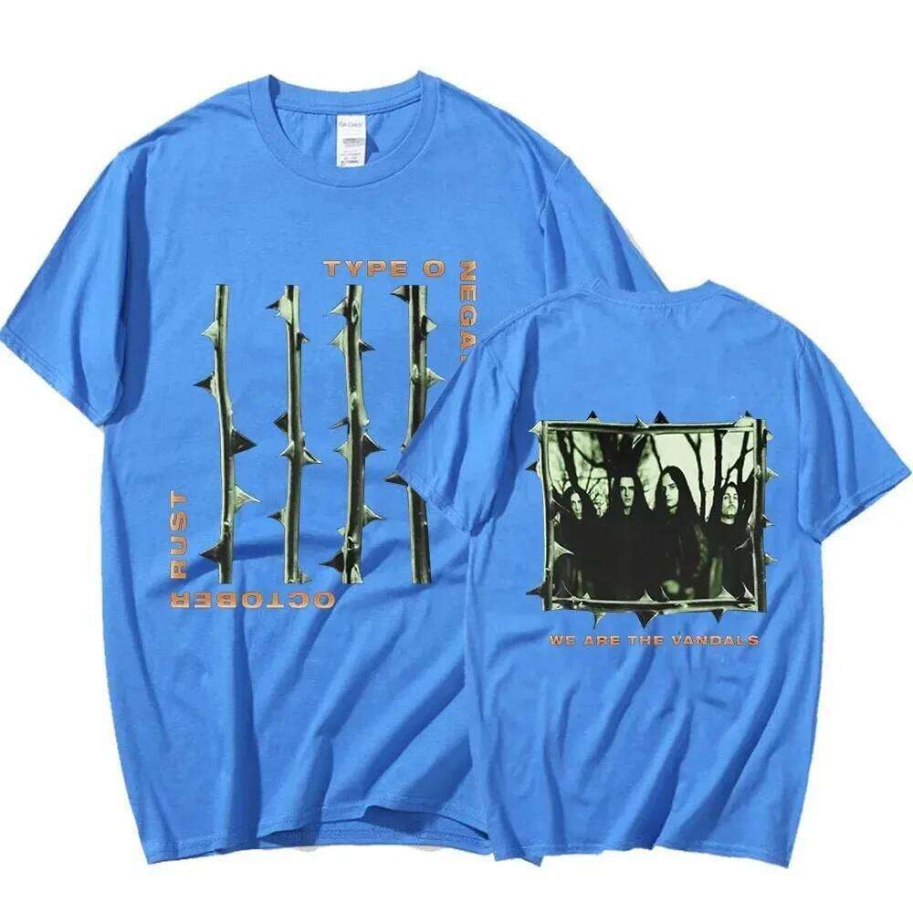 2024 Type O Negative October Rust Gothic Metal Rock Band T Shirt Summer Men's Pure Cottoncomfort Vintage Short Sleeve T-shirts C260228 - view 4