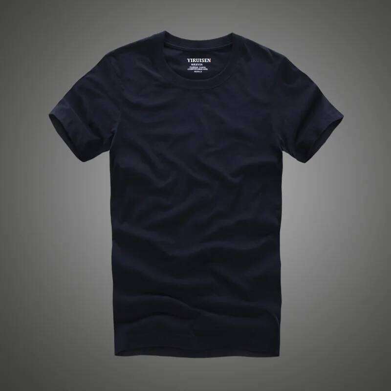 Men Tshirt 100% Cotton Solid Color O-Neck Short Sleeve T shirt Male High Quality Tops Soft Clothing C260228 - view 6