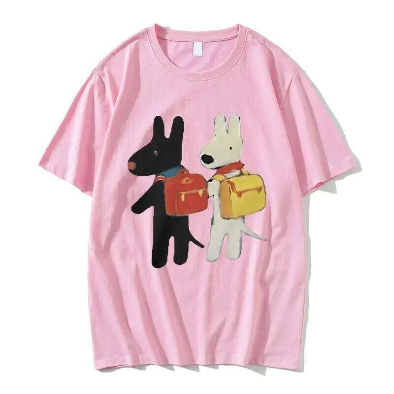 Gaspard and Lisa Best Friend Afterschoo Baby Graphic T-shirt Men Women Vintage Casual T Shirts Male Funny Cartoon Tshirt Tops C260228 - view 6