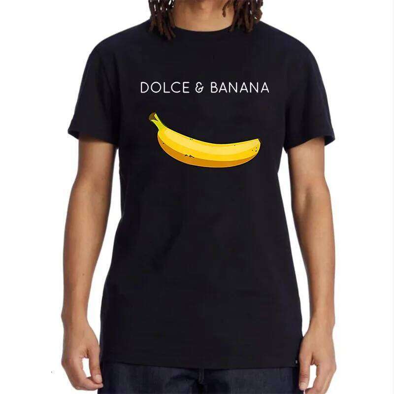 Summer Men's High Quality 100% Cotton Funny Banana Printing Casual Loose O-neck Men Short Sleeve T-shirt Male Tees Tops C260228 - view 5