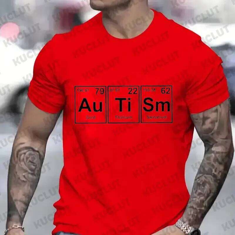 Men Clothing Awareness Casual Fashion Streetwear Autism Aware Support Tees Harajuku Y2k Graphic Tops Male T-Shirt C260228 - view 5