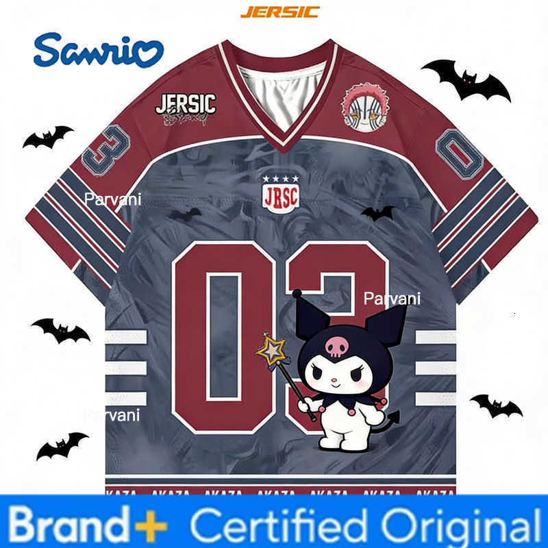 Sanrio 2026 Girls Kuromi Hellokitty Anime Kids/Adults T Shirt Summer Casual Tee Comfortable Fit Gift Y2k Clothes Football Top H260228