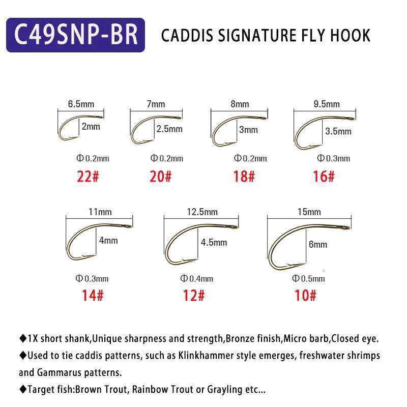 Mustad 30pcs Barbed Dry Or Wet Flies Nymph Shrimps Caddis Streamer Fly Tying Hook Saltwater Freshwater Fishing Z260228