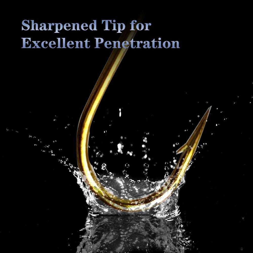 Aventik EP-79580 5X Long Fly Tying Hooks for Nymphs and Streamers Bronze, Round Bend, 2X Strong Wire fishing hook Z260228