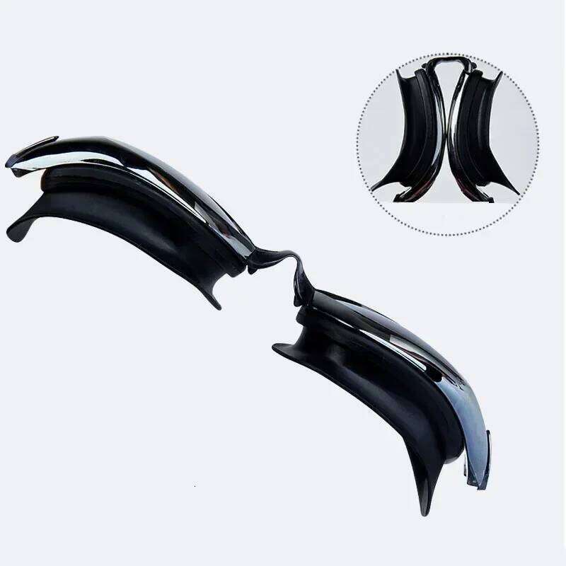 Professional with nose clip and earplugs electroplated waterproof silicone unisex swimming goggles 26Y0228