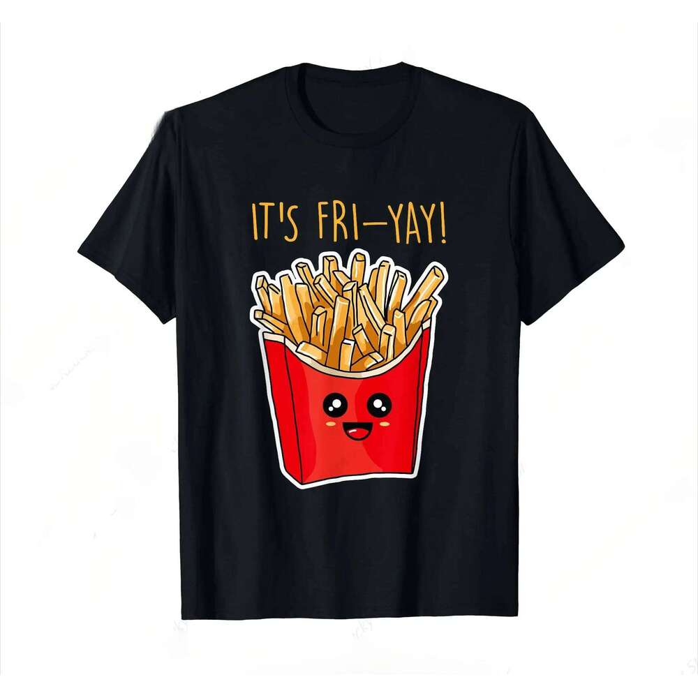 Funny French Fries Design for Men and Women, Potato Lovers T-shirt Summer Fashion Women's Clothing C260228 - view 5
