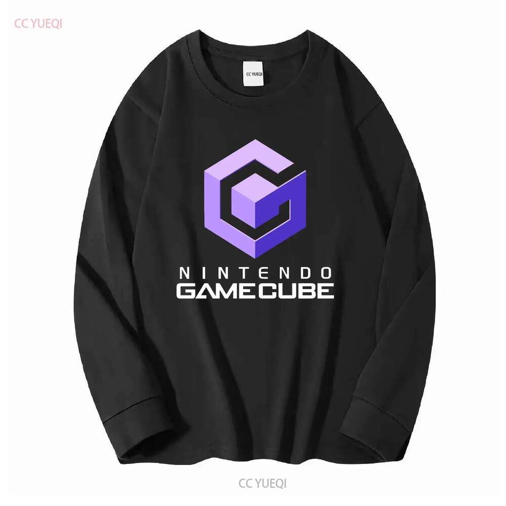 New T Shirt Gamecube Retro Video Game Logo Men's Black USA Size S to 5XL long or short sleeves vintage Washed Breathable Soft C260228 - view 4