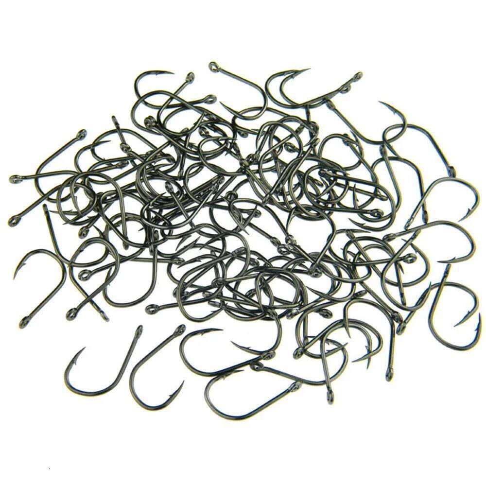 High Quality Accessorie Hot Sale Brand New Fish Hook Circle 100pcs Fishing Hooks Carbon Steel Z260228