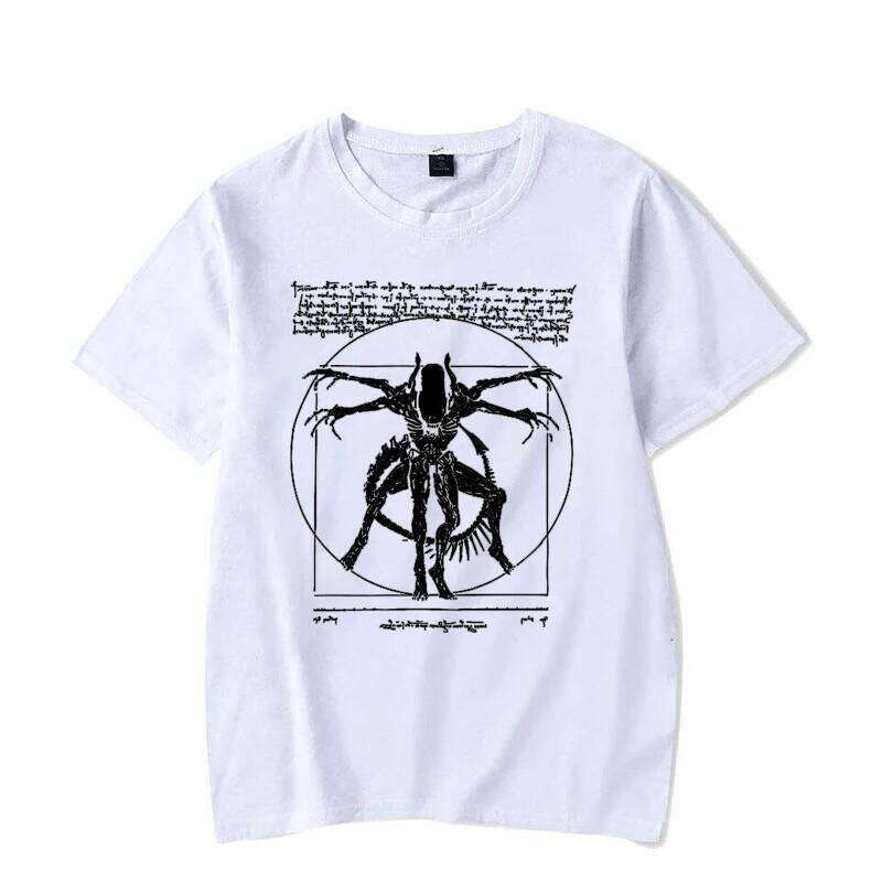 Alien Men's - Gamer T-Shirt Da Vinci Print Women Tops Fashion Tshirt C260228 - view 4