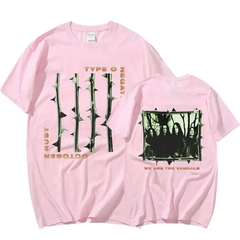 2024 Type O Negative October Rust Gothic Metal Rock Band T Shirt Summer Men's Pure Cottoncomfort Vintage Short Sleeve T-shirts C260228 - view 5