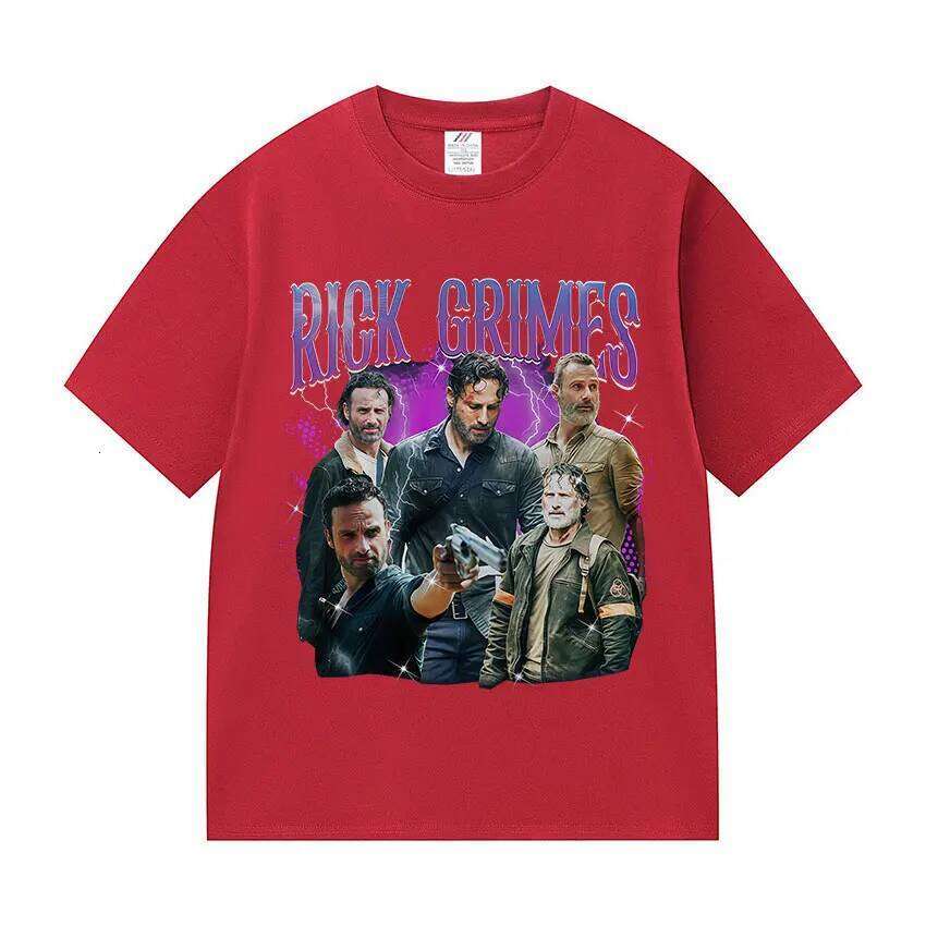 Classic Tv Series Grimes Fans Graphic T Shirts Men's Gothic Fashion Oversized T-Shirt Vintage 100% Cotton Tshirt Streetwear C260228 - view 4