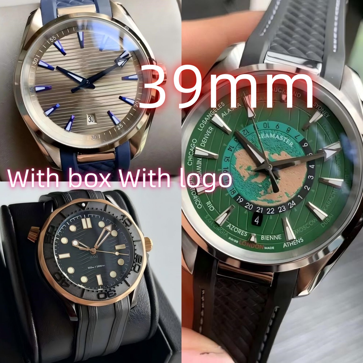 Designer watches super clone watch mens watch Stainless Steel Rubber factory watch designer classic men watch Luxury watch Couple watches impermeabile with box