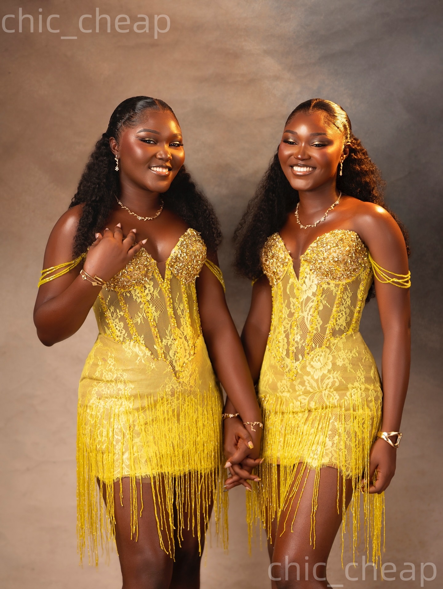 2026 Yellow Sheath Cocktail Dress Beaded Crystals Tassels Lace Short Mini Graduation Homecoming Dresses For Special Occasions Sweetheart Gowns ZJ058