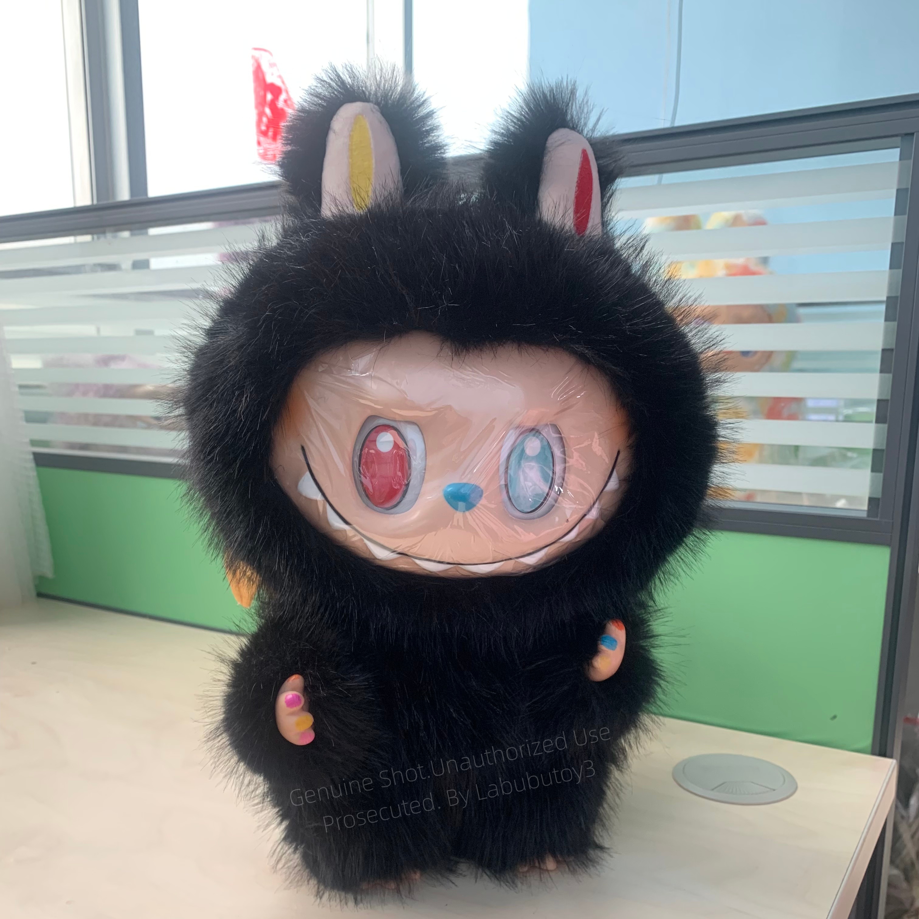 The Monsters Labubu 58CM 38cm Black Zimomo 10th Anniversary Series Angel In Clouds I Found You Vinyl Plush Doll yizhixing