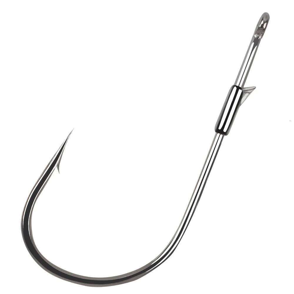 10Pcs Baitholder Texas Rig Fishing jig Hooks reinforced Sharp Barbed worm hooks for Bass Trout lure fishing Z260228