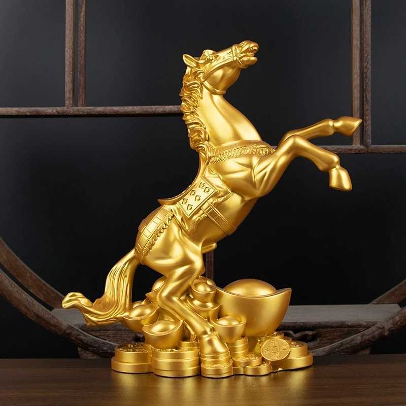 Horse Figurine Feng Shui Wealth Ornament for Office Desk Success & ProsperityT260228
