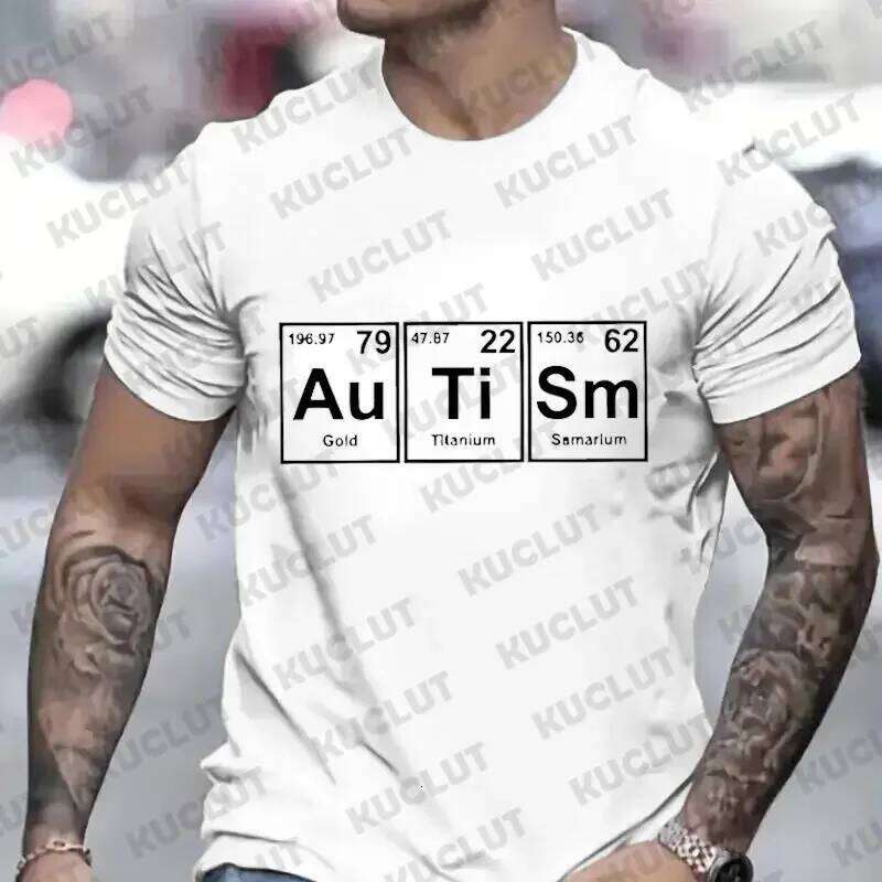 Men Clothing Awareness Casual Fashion Streetwear Autism Aware Support Tees Harajuku Y2k Graphic Tops Male T-Shirt C260228 - view 3