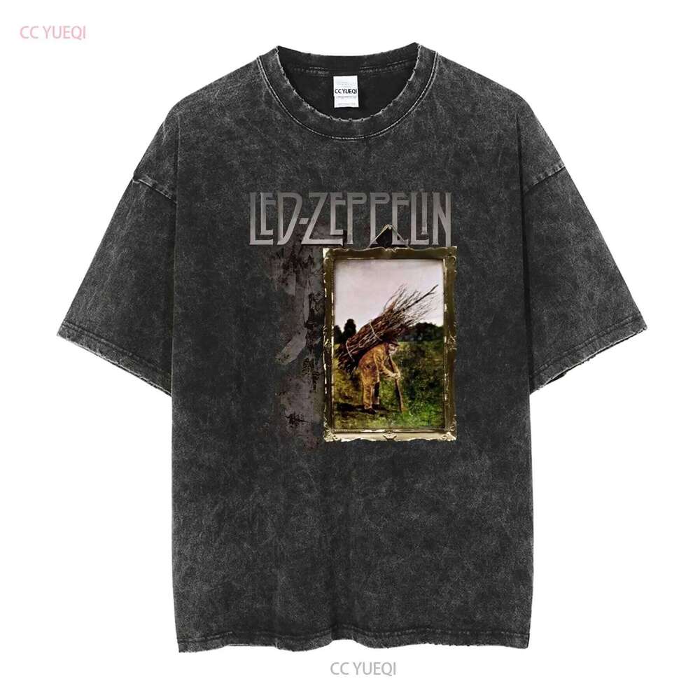 Led Zeppel n T Shirt fan S 3XL vintage Washed fashion Soft Casual Slightly Comfortable homme Unisex Stylish C260228 - view 3