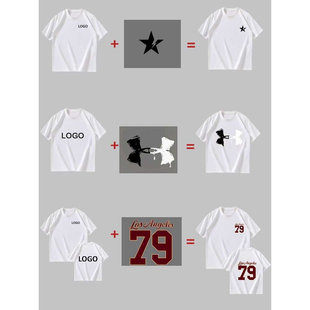 Printed T-shirts for Men and Women, Loose Casual Clothing, Fashion Custom Size Label Short-sleeved T-shirt C260228 - view 4
