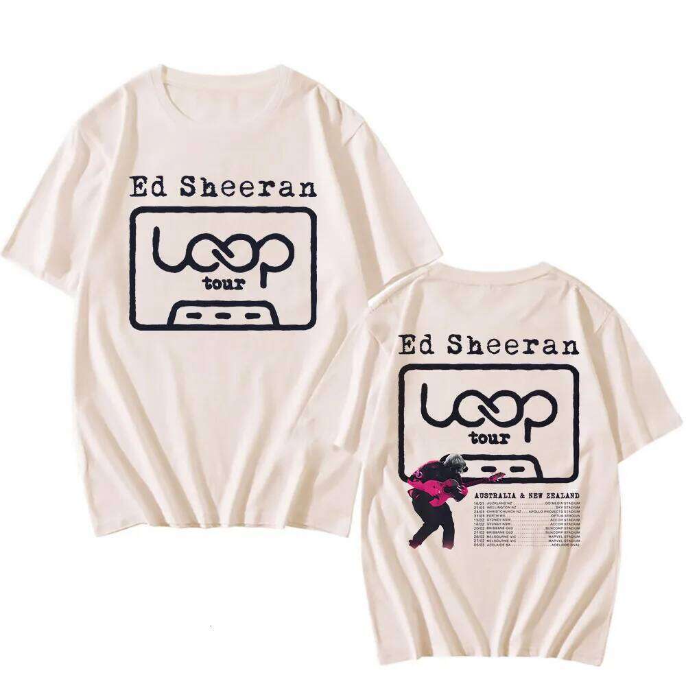 Ed Sheeran Loop Tour Tshirts Short Sleeve Cotton Fashion T-shirt Casual Loose Unisex Streetwear Men Women Clothing Graphic Tees C260228 - view 3