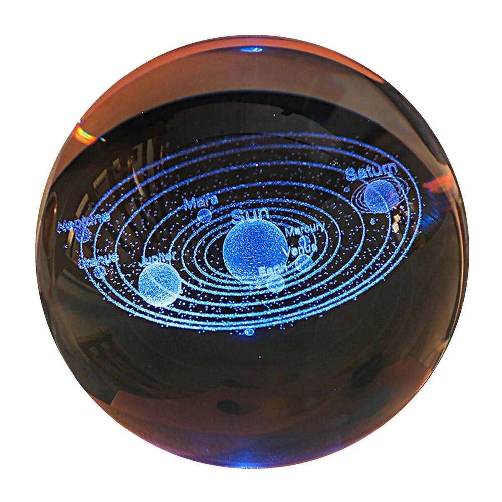 3D Lamp Glowing Planetary Galaxy Crystal Ball Night Lights Bedside Light Home Decor Christmas Gift Z260227