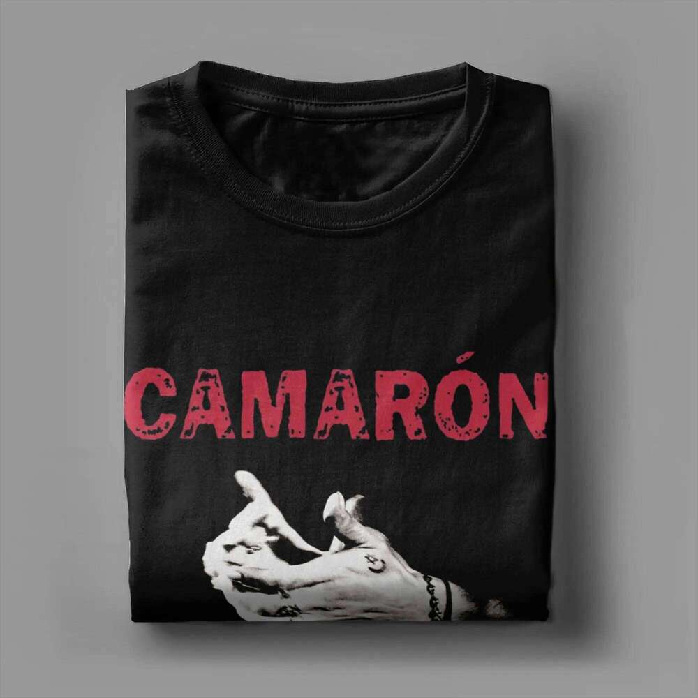 Men T-Shirt Camarons De La Isla Flamenco Singer Cotton Tee Shirt Short Sleeve Island Shrimp T Shirts Round Neck merch Plus Size C260228 - view 4