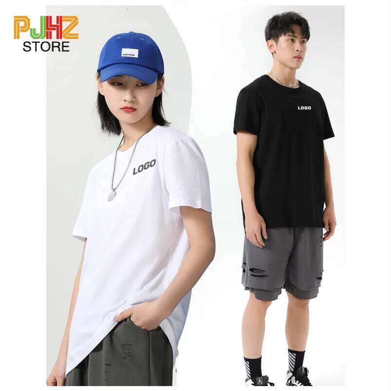 100% Cotton T-shirt Custom Logo Round Neck Men's And Women's Casual Short Sleeve Tee Personal Group Design Print Embroidery C260228 - view 4