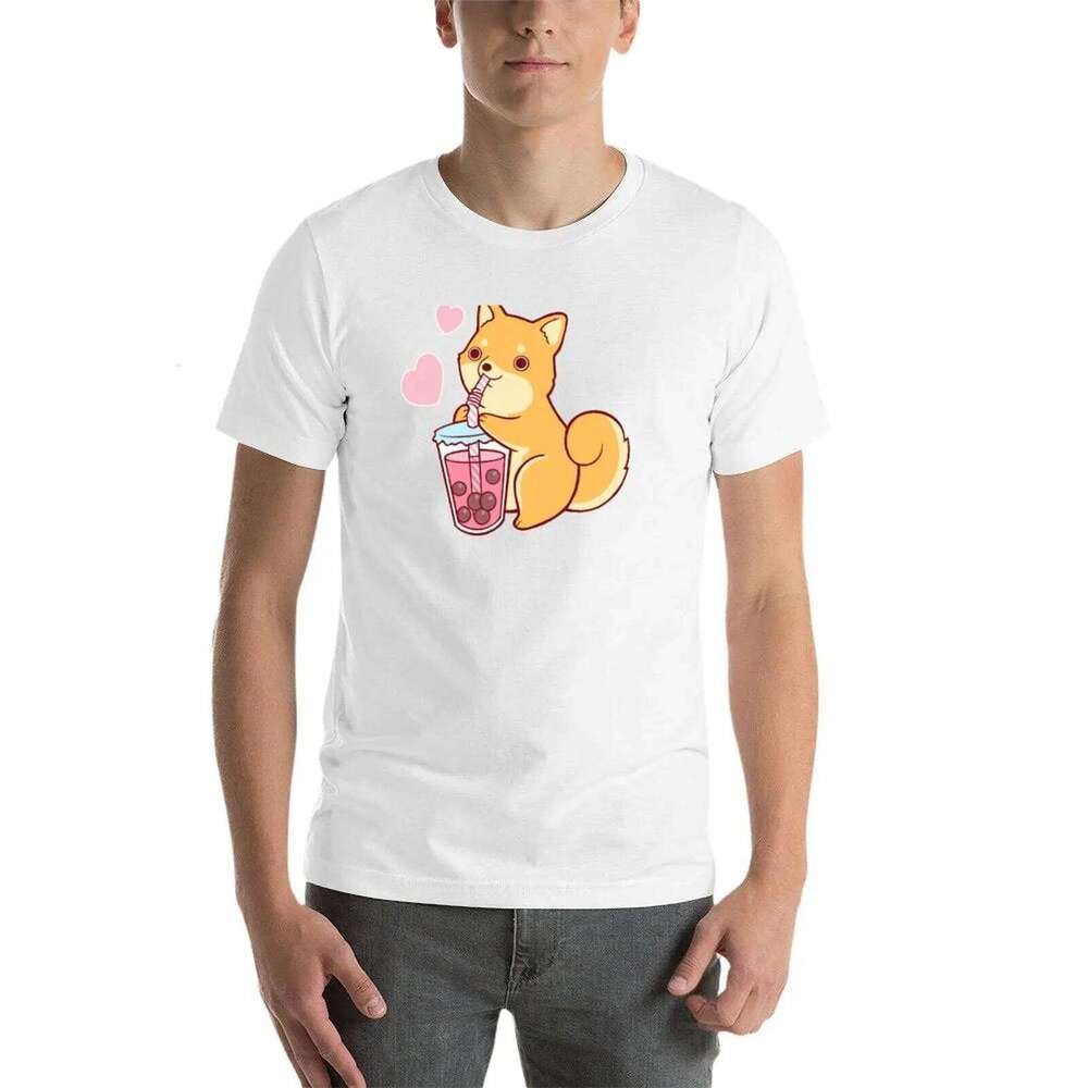 Tea Shiba casual Bubble shirt T-Shirt t man cotton for shirts men C260228 - view 5
