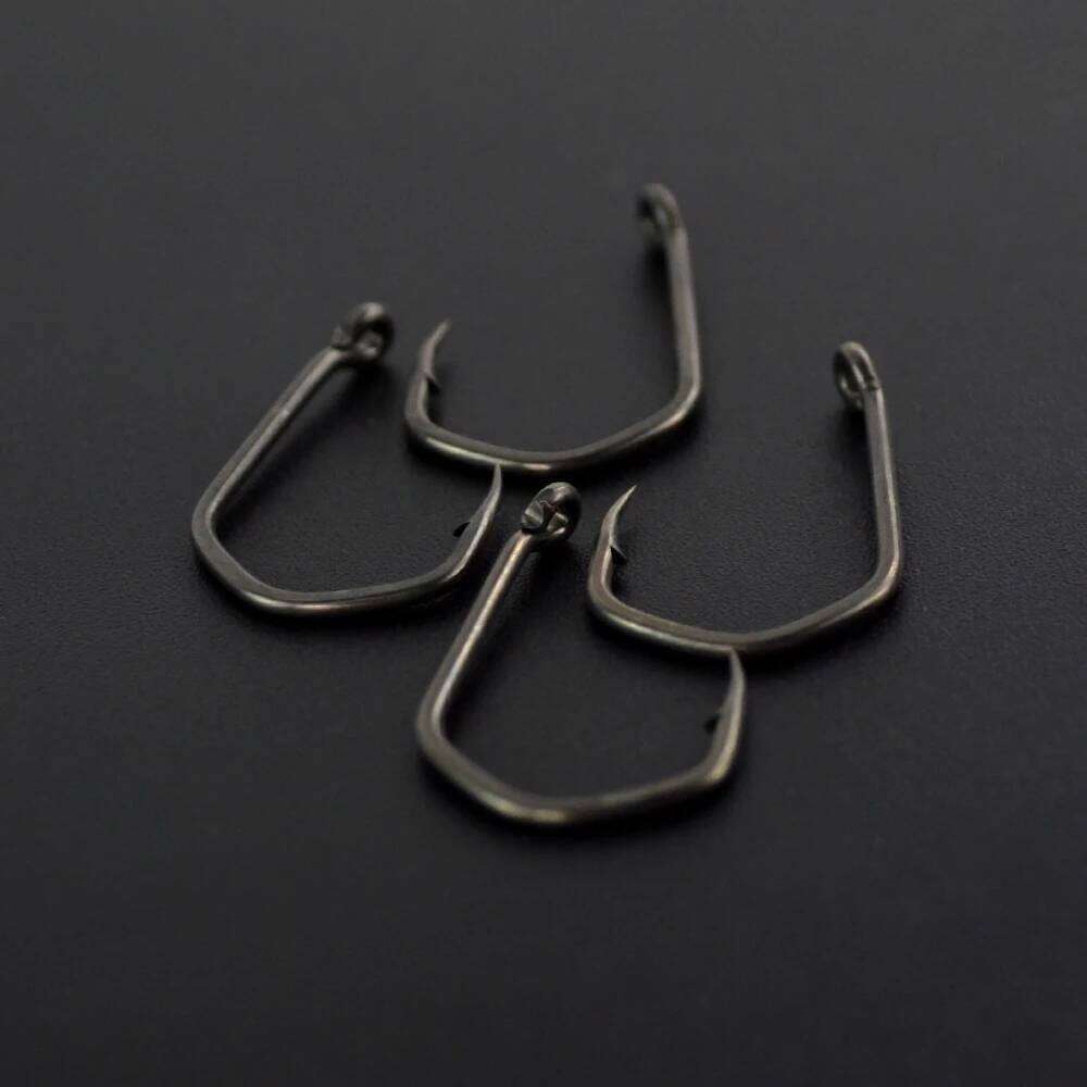 Hirisi X919 15Pcs High Carbon Steel Fish PTFE Coated Micro Barbed With Eye Carp Fishing Hook Accessories Z260228