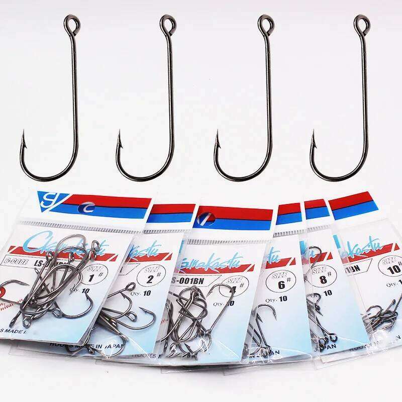 20pcs LS-001 Black Sea Squid Circle Japan Jig Head Hook For Fish Winter Fishing Hooks Tool Accessories Z260228