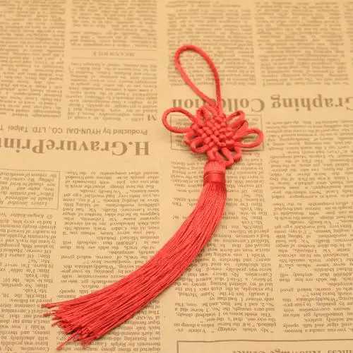 Chinese Knot Five Emperor Coins Feng Shui Hanging Ornament for Home & Car DecorT260228