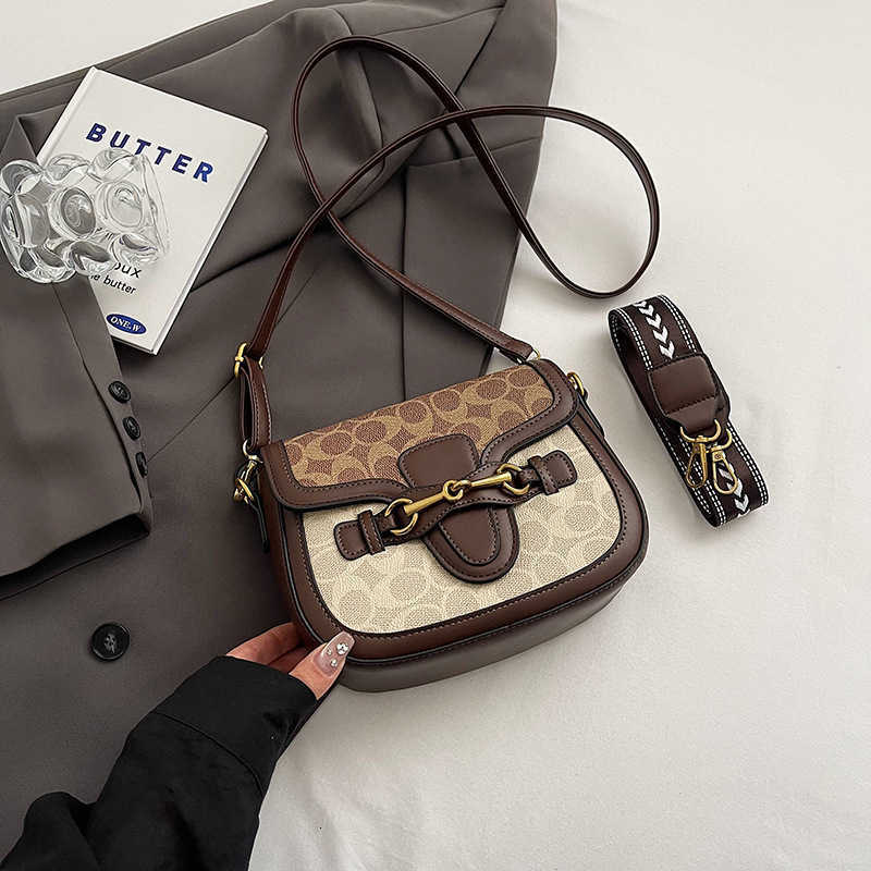 2025 Hottest High - End Womens Retro Saddle Bag - Fashion - Printed Small Square Versatile Shoulder Crossbody StyleXJ260228