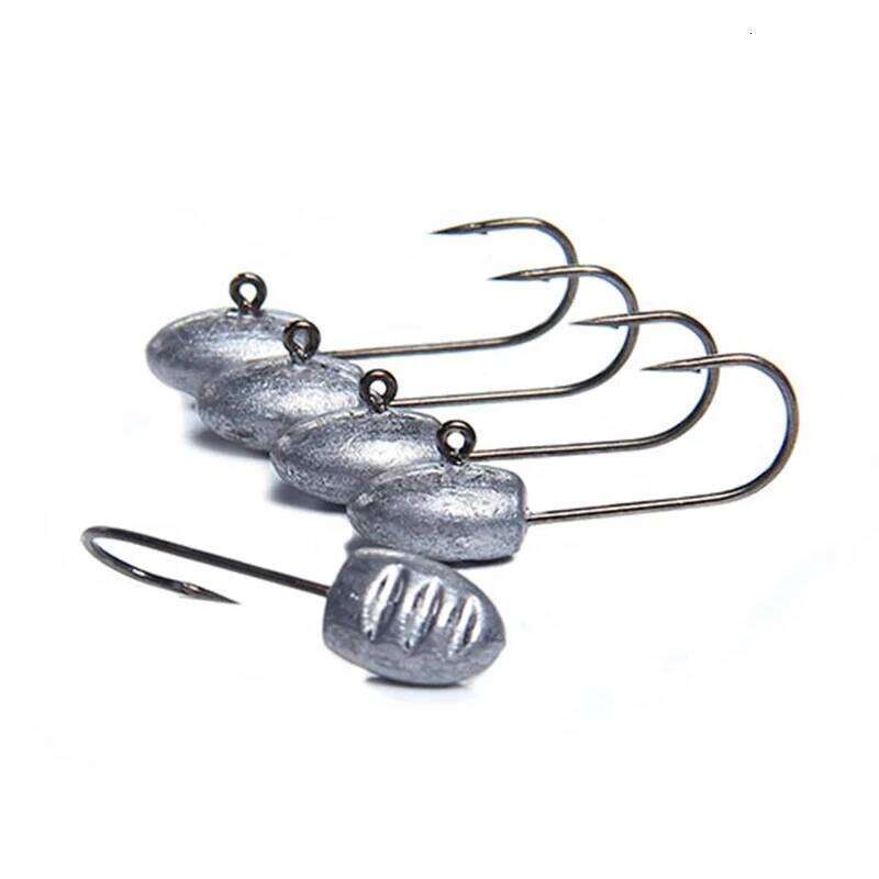 HISTOLURE AJING Fishing Hooks 1g 2g 3g 4g Soft Lure Trout Rockfish Bait Jig Head Worm Hook Z260228