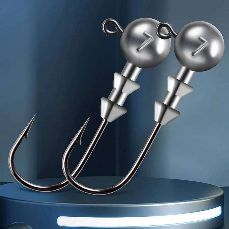 3.5g /5g/7g/10g/14g Screw Thread head for soft lure bait worm hook ,sharp fishing jig hooks new Z260228