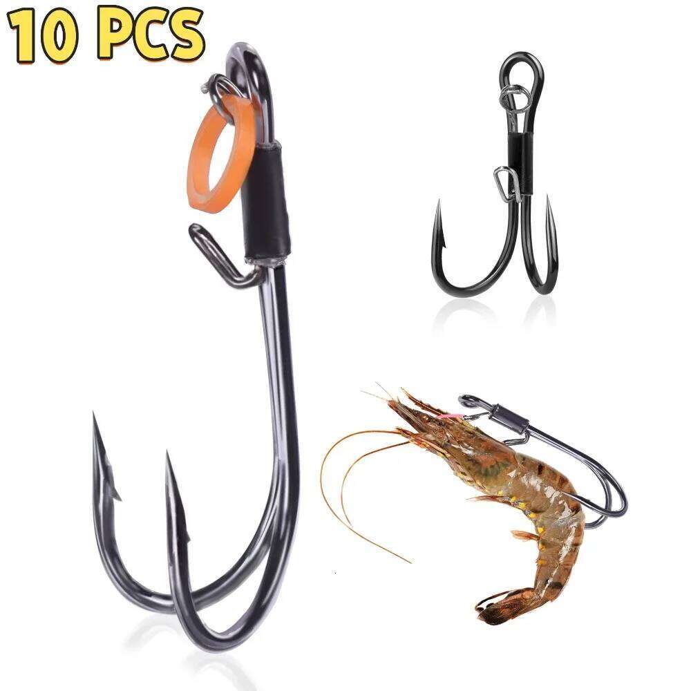9KM Hooks Live Catfish Fishing Shrimp Holder Hook High Strength Corrosion Resistant Saltwater Freshwater Z260228