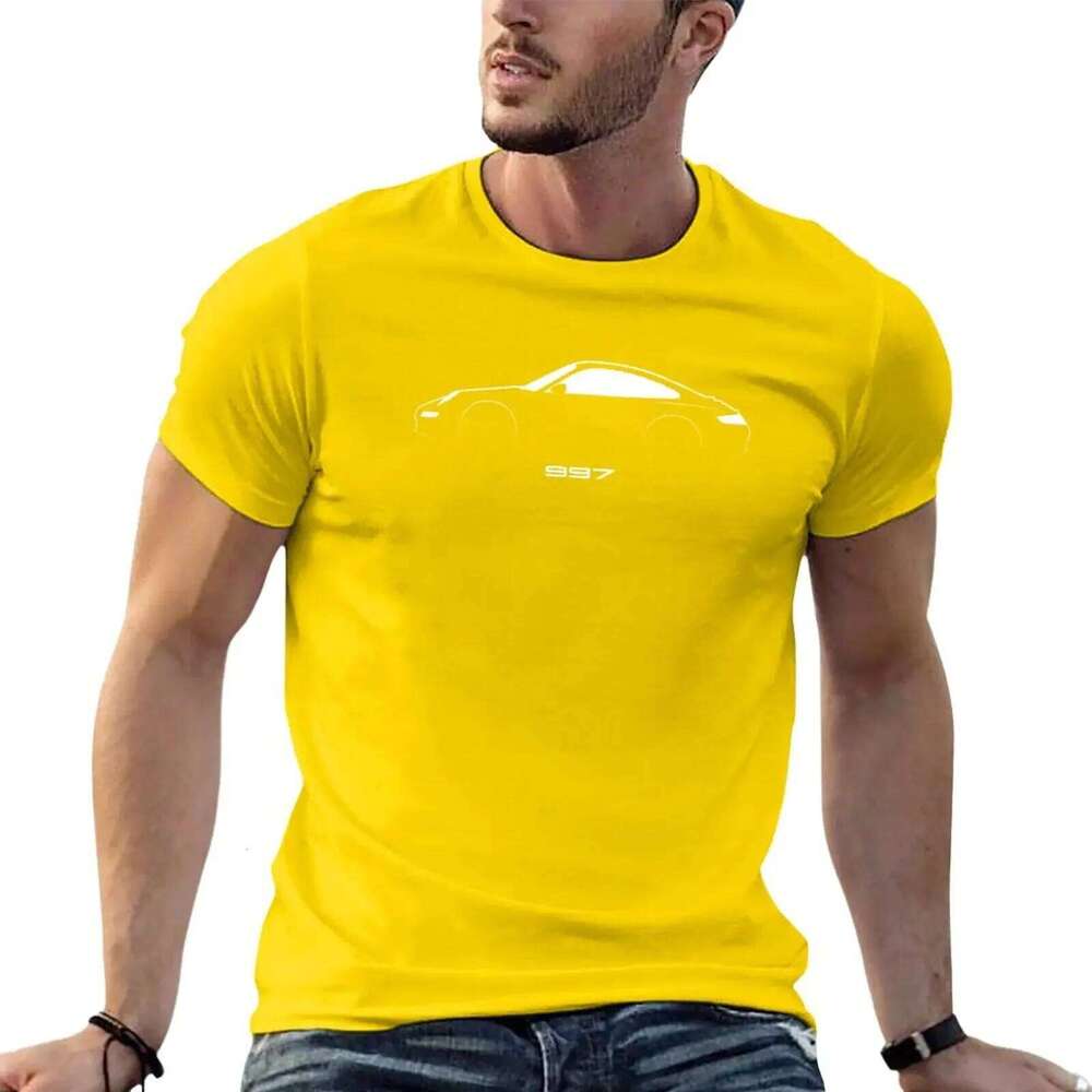 New 997 summer clothes Men's t-shirt brushstroke design T-Shirt men clothing harajuku oversized sweat shirt streetwear 2024 C260228 - view 5