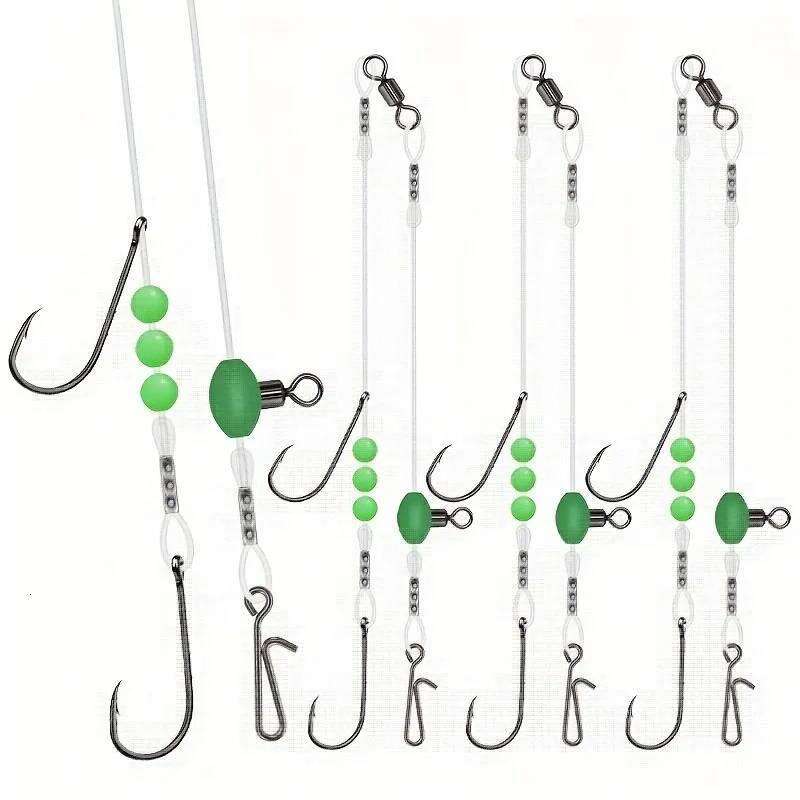 Pre-Tied Pulley Rigs Surf Fishing - Ready for Flounder, Whiting, Bass | Heavy Duty Nylon, Multiple Sizes Z260228