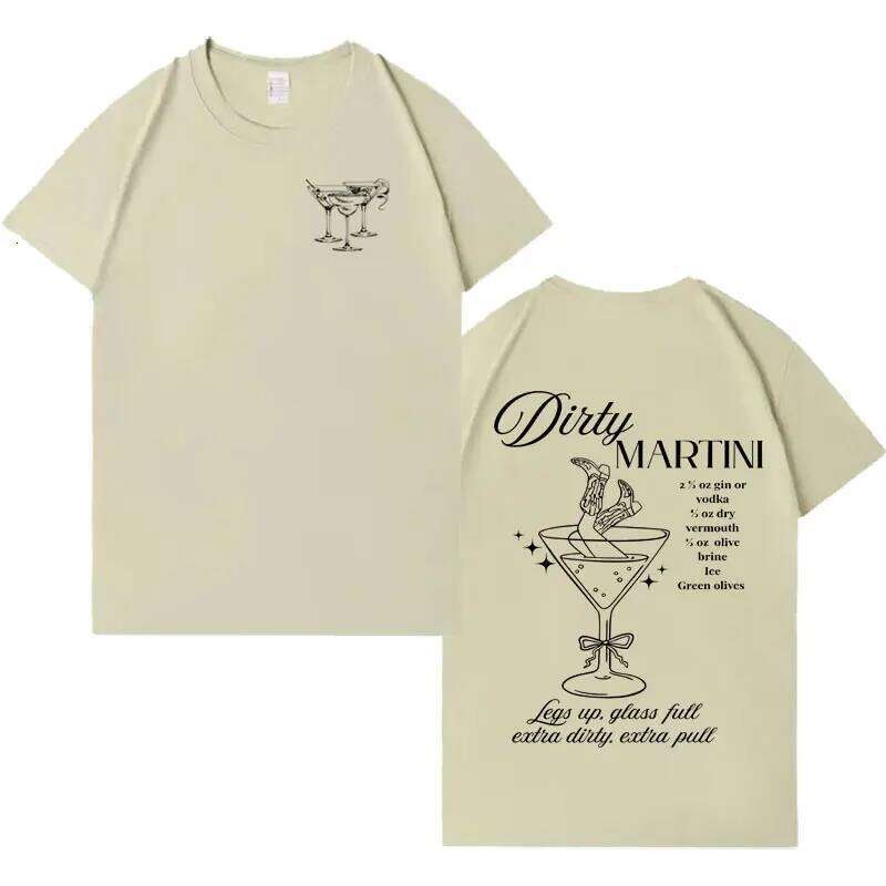 Trendy Martini Pattern Casual High Quality T-shirt Men Women Summer Harajuku Hip Hop Round Neck Short Sleeve Cozy Clothes Unisex C260228 - view 3