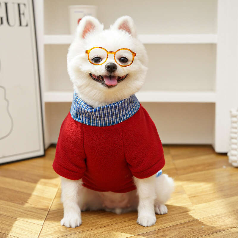 Famous brand Miu Series Autumn Winter Fleece Fake Two Piece Pet Clothing Accessories Hairless Cat Dog Teddy Bear pupakaIK