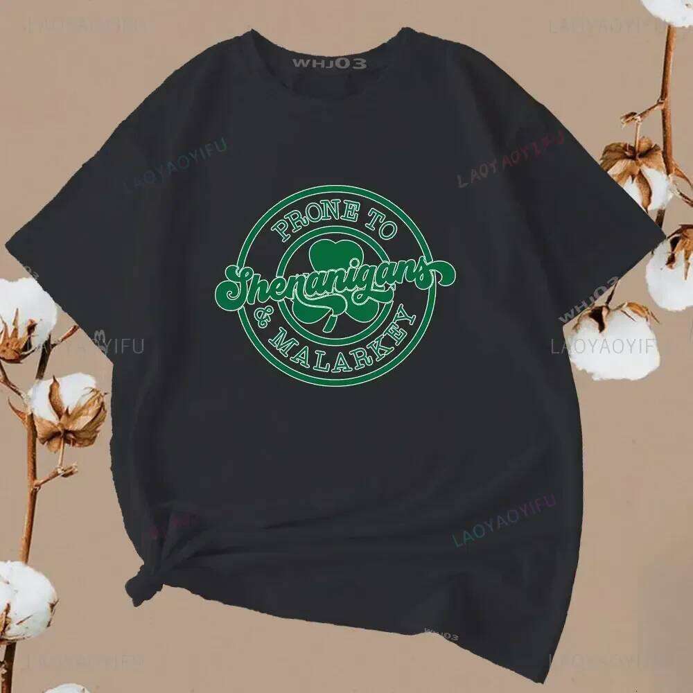 Patrick Was A I Ain't Men Cotton St.Patrick's Lucky Irish T-Shirt Vintage Saint Patrick's Day Graphic T Shirts C260228 - view 6